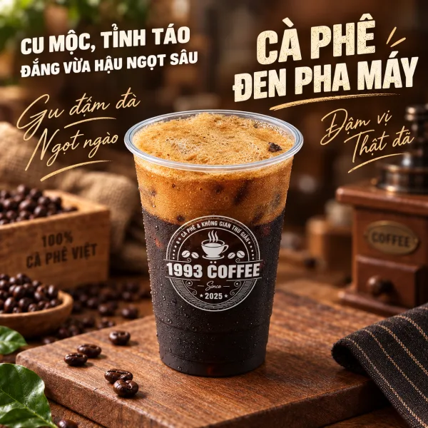 Vietnamese Black Coffee at 1993 Coffee & Work