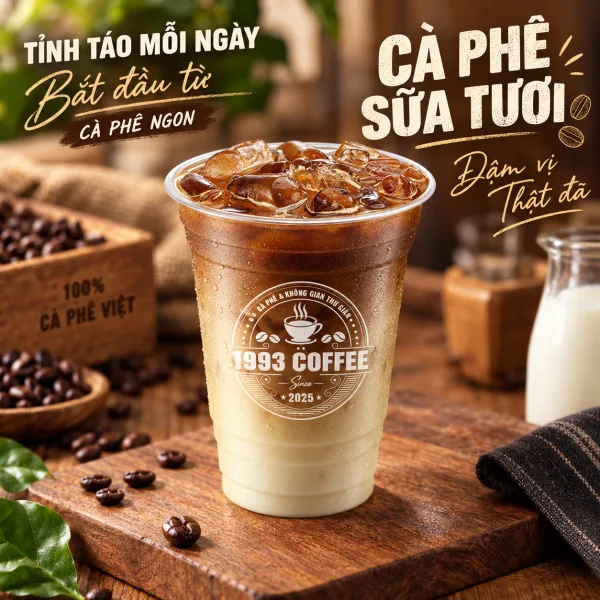 Vietnamese Coffee with Fresh Milk at 1993 Coffee & Work