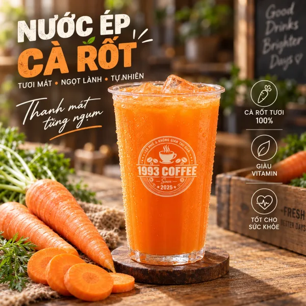 Carrot Juice at 1993 Coffee & Work