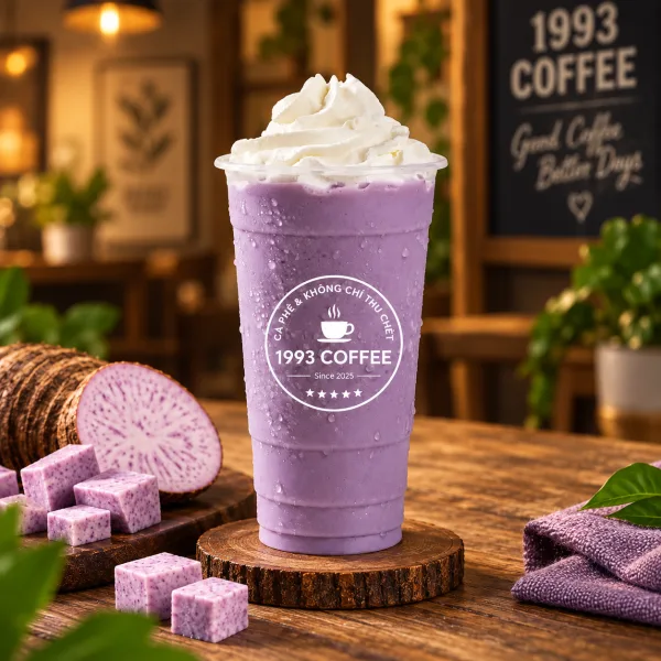 Taro Ice Blended at 1993 Coffee & Work