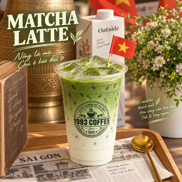 Matcha latte at 1993 Coffee & Work