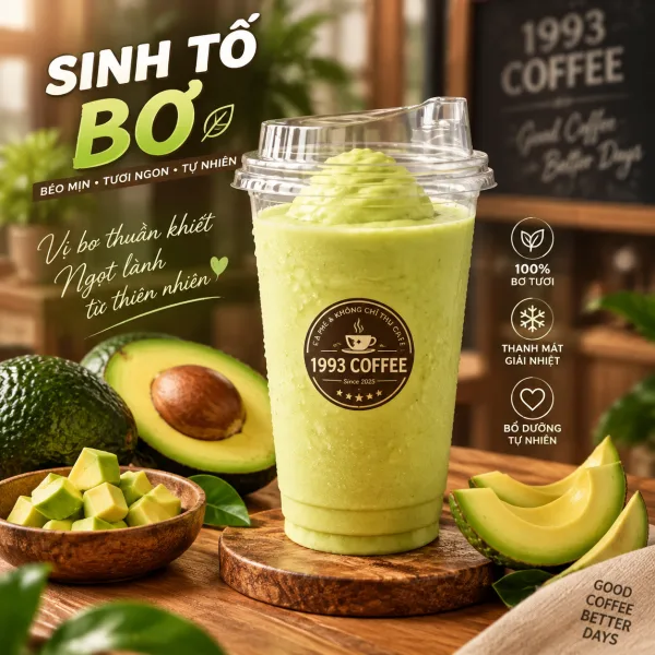 Avocado Smoothie (seasonal) at 1993 Coffee & Work