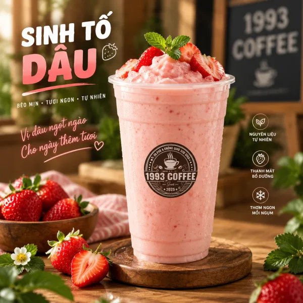 Strawberry Smoothie at 1993 Coffee & Work